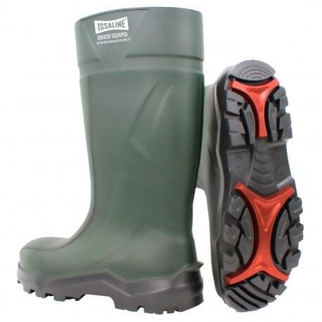 Botas agua PU Issapol metal free PVC caña alta